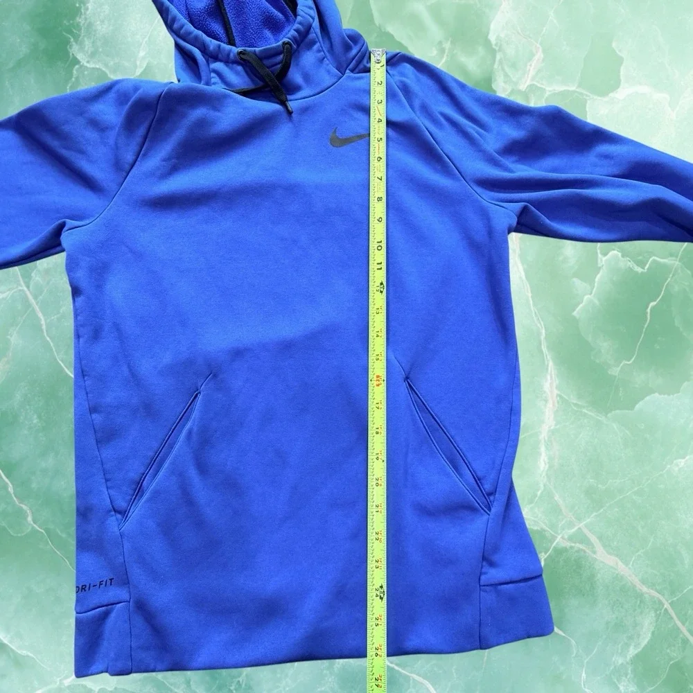Nike Dri-FIT Therma Blue Pullover Hoodie Women's Small Athletic Sweatshirt